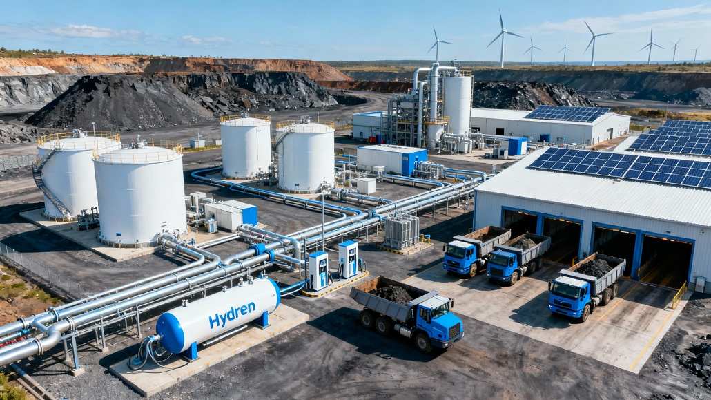 hydrogen in mining