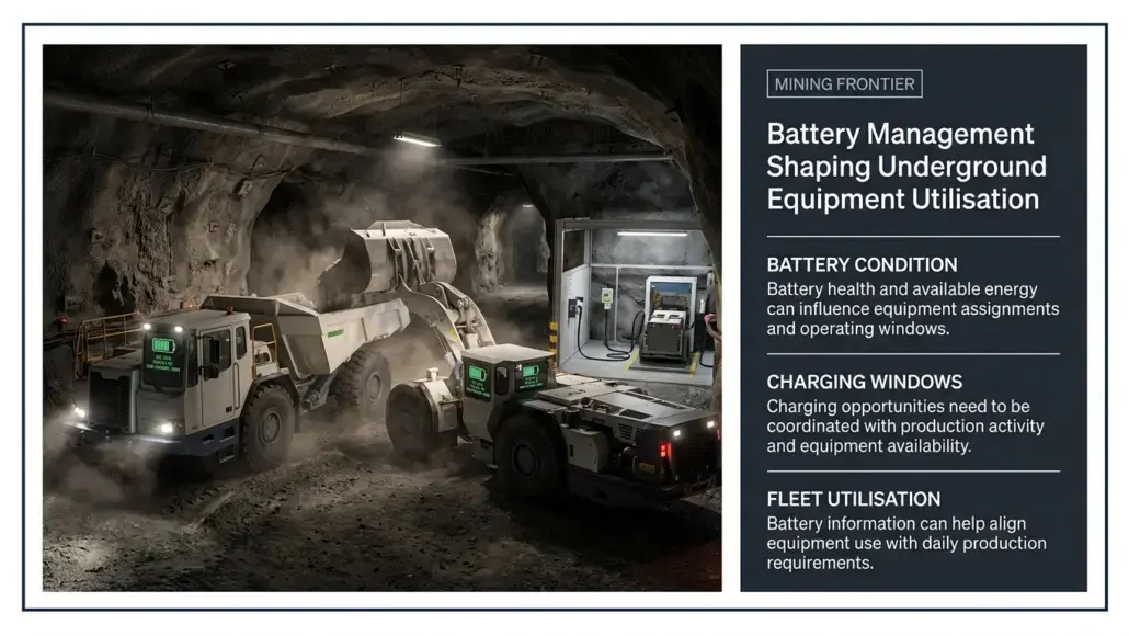 Battery Management Shaping Underground Equipment Utilisation
