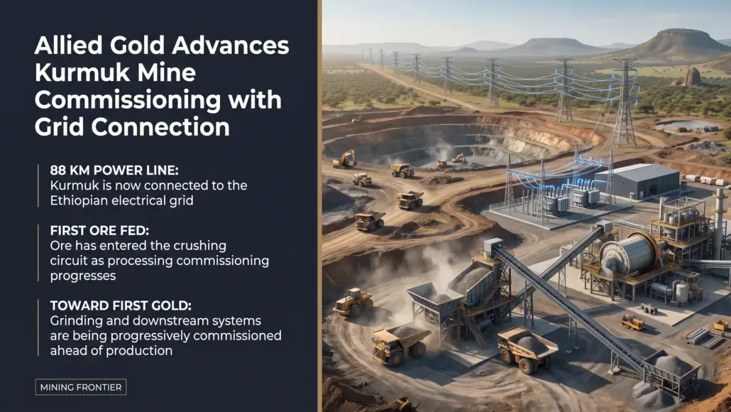 Allied Gold Advances Kurmuk Mine Commissioning with Grid Connection
