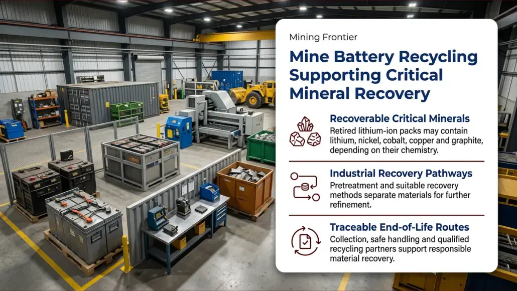 Mine Battery Recycling Supporting Critical Mineral Recovery