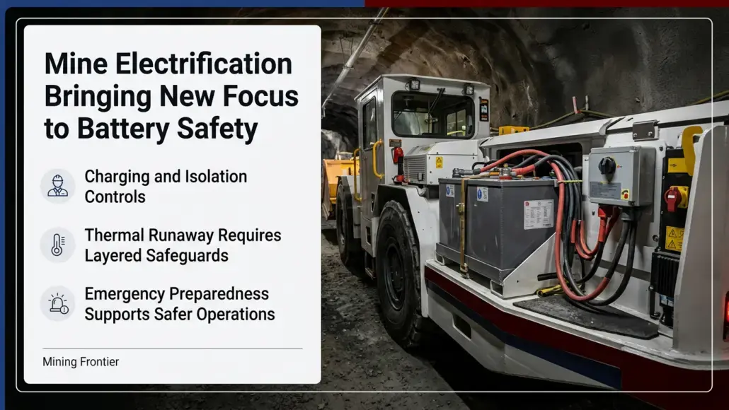 Mine Electrification Bringing New Focus to Battery Safety