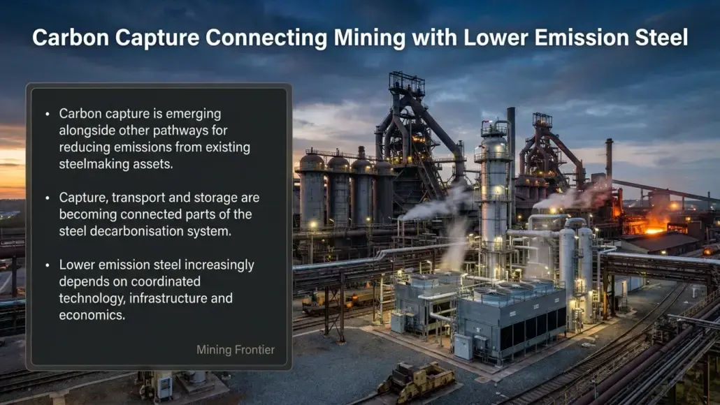 Carbon Capture Connecting Mining with Lower Emission Steel