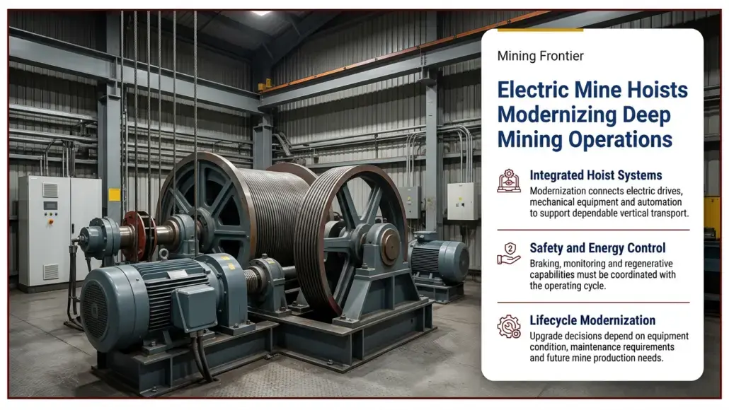 Electric Mine Hoists Modernizing Deep Mining Operations